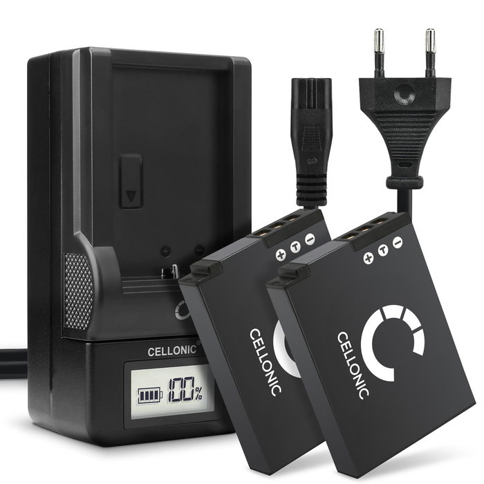 2x Nikon Keymission 360 akku + laturi. 1100mAh vaihtoakut + Laturi tuotemerkiltä CELLONIC