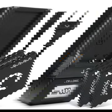 2x CELLONIC Camera Battery for Panasonic Lumix DMC-TZ10 TZ6 TZ7 TZ8 TZ18 TZ20 TZ25 TZ30 TZ31 TZ35 DMC-ZX1 Replacement DMW-BCG10 BCG10e BCG10pp Battery 890mAh Backup + Charger DE-A66