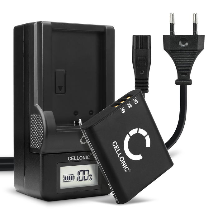 2x Olympus Stylus TOUGH TG-4 akku + Laturi tuotemerkiltä CELLONIC