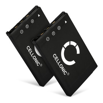 2x Akku kameraan Casio Exilim EX-Z75 Z3 Z4 Z6 Z7 Z11 Z12 Z15 Z18 Z60 Z70 Z77 EX-S770 S1 S2 S3 - NP-20 (700mAh, 3.7V) tuotemerkiltä CELLONIC