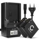 2x Akku DMW-BLE9 DMW-BLG10 (980 mAh, 7,4 V) + laturi