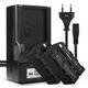 2x Akku NP-F930 NP-F950 NP-F960 NP-F970 XL-B2 XL-B3 (4400 mAh, 7,4 V) + laturi