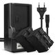 2x Akku NP-F930 NP-F950 NP-F960 NP-F970 XL-B2 XL-B3 (6600 mAh, 7,4 V) + laturi