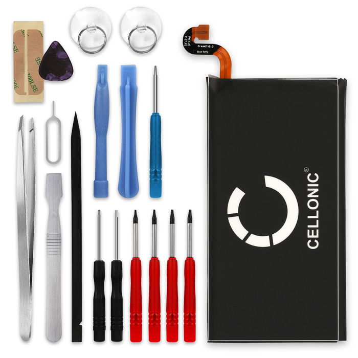 CELLONIC Phone Battery Replacement for Samsung Galaxy S8 Plus (SM-G955) + 17-Tool Phone Repair Kit - EB-BG955ABE, EB-BG955ABA 3500mAh