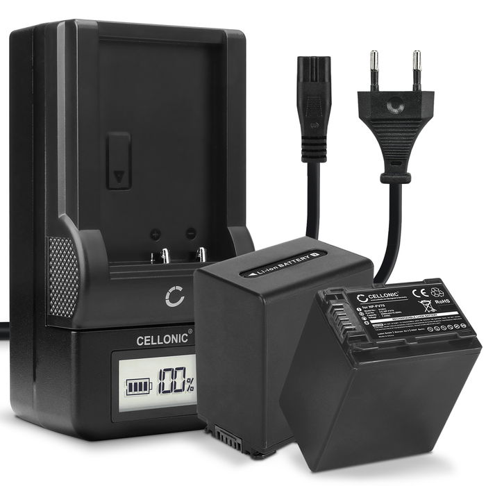 2x Sony NP-FV100 akku + Laturi tuotemerkiltä CELLONIC