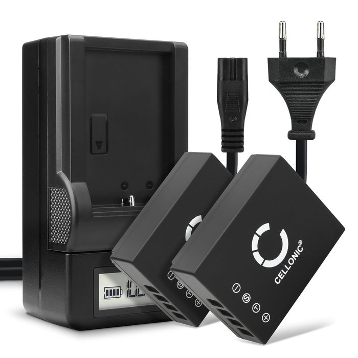 2x Akku + Laturi kameraan Fuji FujiFilm X-T2 Fuji X100V X-T20 X-T10 X-T1 X-Pro2 X-Pro1 X-A3 X-A2 X-A1 - NP-W126 (1140mAh, 7.4V) tuotemerkiltä CELLONIC