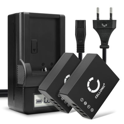 2x Akku + Laturi kameraan Fuji FujiFilm X-T2 Fuji X100V X-T20 X-T10 X-T1 X-Pro2 X-Pro1 X-A3 X-A2 X-A1 - NP-W126 (1140mAh, 7.4V) tuotemerkiltä CELLONIC