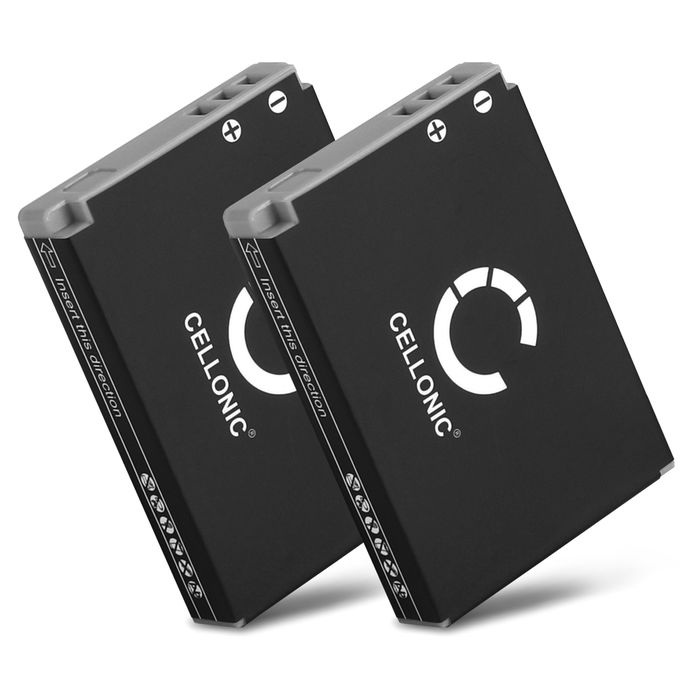 2x Canon Digital IXUS 860 IS akku, 1120mAh vaihtoakku tuotemerkiltä CELLONIC
