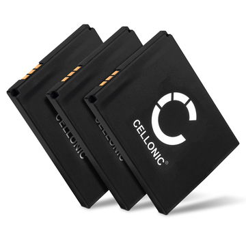 3x Akku pöytäpuhelimeen AVM Fritz!Fon C5, FON M2, C4, 2000 2446, 2446, EM25, EM325, M325, MT-F - 750mAh tuotemerkiltä CELLONIC