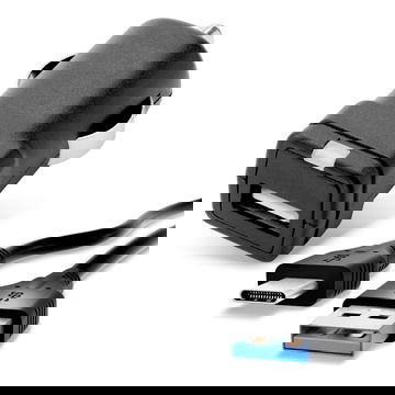 Autolaturi puhelimeen Blackview BV9900, BV9800 Pro, BV9700 Pro, BV6800 Pro, BV6600, BV6300 Pro - 5V, , 3A, 3000mA, tupakansytytinlaturin johto 1m