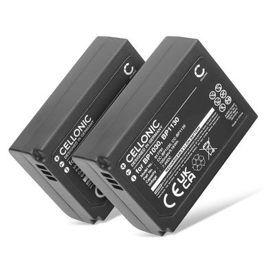 2x Akku kameraan Samsung NX300 NX500 NX300M NX1000 NX2000 NX1100 NX200 NX210 BP1130 BP1030 - BP1030 / BP1130 (700mAh, 7.4V) tuotemerkiltä CELLONIC