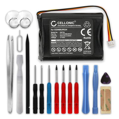 Akku navigaattoriin TomTom Rider, One XL iQ Routes New Edition One 1st 800mAh + Työkalu tuotemerkiltä CELLONIC