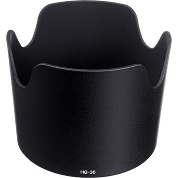 HB-36 Camera Lens Hood for Nikon AF-S Nikkor 70-300 mm f/4.5-5.6G ED VR - Plastic Bayonet Flower / Tulip / Petal Lens Shade from CELLONIC