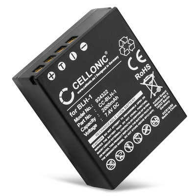 Akku kameraan Olympus EM1 Mark II, EM1 Mark III, E-M1X, BLH-1 - BLH-1 (2000mAh, 7.4V) tuotemerkiltä CELLONIC