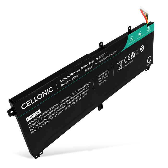 Dell Precision M3800 (3800-9325) akku tuotemerkiltä subtel, 4000mAh tietokoneen akku