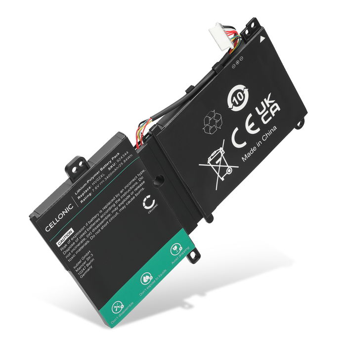 Akku tietokoneeseen HP Pavilion X360 11-K, Pavilion 11 x360 11-F, x360 310 Gen 2, HV02XL, 796219-421, HV02032, TPN-Q164 - 7.6V 3400mAh tuotemerkiltä CELLONIC