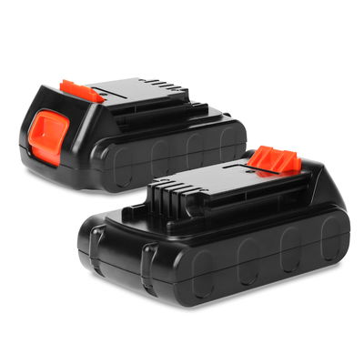 2x Akku työkaluun Black & Decker STC1820CM, STC1840EPC,STC1820PC, BDCDD186K,GKC1820L20 - BL2018, BL1518, LB20,LBX20,LBXR20 vaihtoakku, 18V, 2Ah, Li Ion