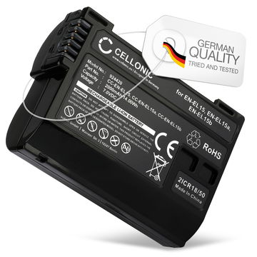 Battery EN-EL15 for Nikon D850 D750 1 V1 D7500 D7200 D800 D810 D7100 D7000 Z6 II D610 from CELLONIC