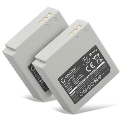 2x Akku kameraan Samsung SC-MX10 SC-MX20 VP-MX20 -MX25 -MX10 SMX-F30 -F33 -F34 -F300 HMX-H100 - IA-BP85ST IA-BP85NF (850mAh, 7.4V) tuotemerkiltä CELLONIC