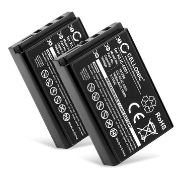 2x Akku kameraan Kodak Easyshare DX6490, Easyshare DX7590, asyshare DX7630, Easyshare P880 - Lithium-Ionen 3.7V (1400mAh, 3.7V) tuotemerkiltä CELLONIC
