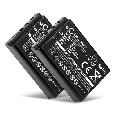 2x Akku kameraan Kodak Easyshare DX6490, Easyshare DX7590, asyshare DX7630, Easyshare P880 - Lithium-Ionen 3.7V (1400mAh, 3.7V) tuotemerkiltä CELLONIC
