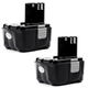 2x Akku BCL1415, BLC1430,327728, 327729, EBL1430 (3000 mAh, 14,4 V)