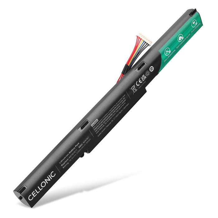 Akku tietokoneeseen ASUS GL553VD, ROG GL553VW-DM005T, GL553VW-DH71, A41N1611, A41LP4Q, A41LK5H - 14.4V 2200mAh tuotemerkiltä CELLONIC