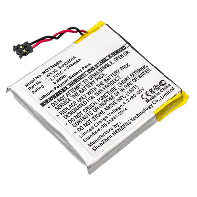 Akku älykelloon Motorola Moto 360 (1.Gen) - 240mAh, 3.7V, WX30 vaihtoakku