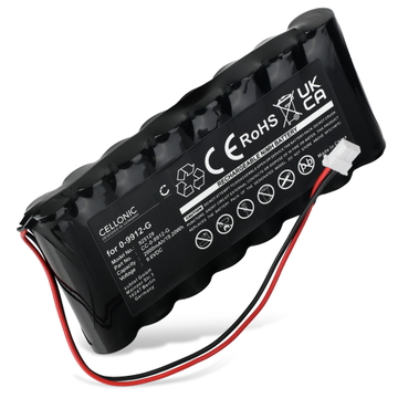 1x Vaihtoakku laitteelle Visonic Powermax Pro 0-9912-G (2000 mAh, 9,6 V) tuotemerkiltä CELLONIC