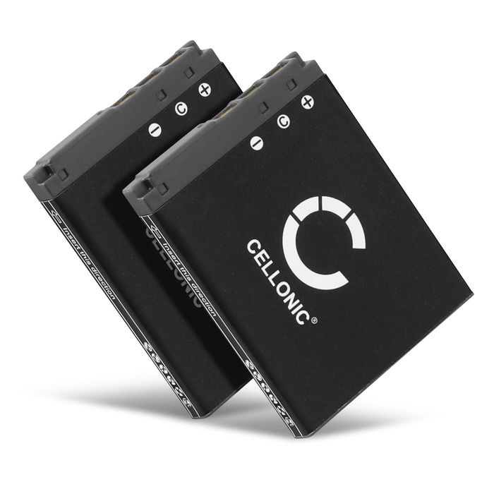2x Akku kameraan Sony CyberShot DSC-G3 DSC-T2 DSC-T200 DSC-T300 DSC-T500 / Sony NP-BD1, NP-FD1 - NP-BD1 NP-FD1 (600mAh, 3.7V) tuotemerkiltä CELLONIC