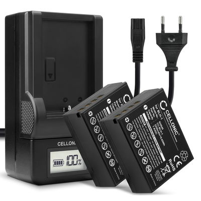 2x Akku + Laturi kameraan Olympus OM-D E-M1 Mark II OM-D E-M1 Mark III OM-D E-M1X / BLH-1 / BCH-1 - BLH-1 (2250mAh, 7.4V) tuotemerkiltä CELLONIC