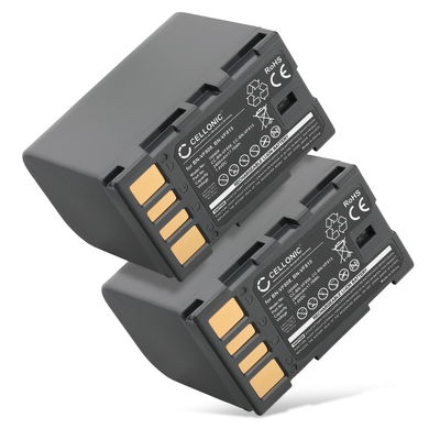 2x Akku kameraan JVC GY-HM100 GS-TD1 GZ-MG120 -MG130 -MG275 -MG330 -MG340 -MG465 -MG530 GZ-HD7 - BN-VF808 BN-VF815 BN-VF823 (2250mAh, 7.4V) tuotemerkiltä subtel