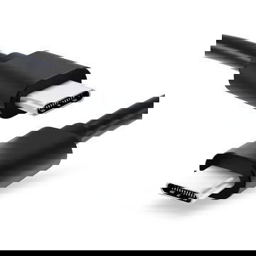 USB-C-johto puhelimeen, kameraan, tablettiin ynm. - Musta 1m data- ja latausjohto , USB-kaapeli 