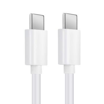 USB-johto kännykkään Oppo Find X3 Pro, Neo, Lite, Find X2 Pro, Neo, Lite - USB C Type C, , 1m latausjohto. Valkoinen PVC datakaapeli 