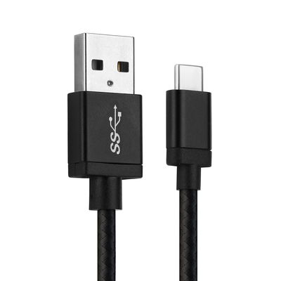 Camera USB Cable for Panasonic Lumix DC-S1 DC-S1H Lumix S1 Lumix DC-GH5 DC-GH5s 1m Fast Charging Data Cable for Camera 3A Charger Lead Nylon - Black