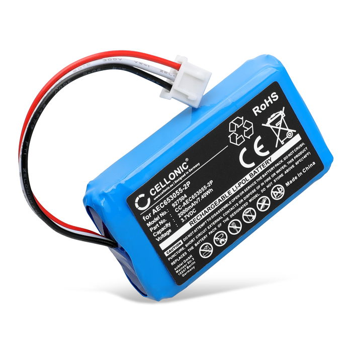 Akku JBL Flip 2 (2013) kaiuttimeen - 3.7V, 2000mAh tuotemerkiltä CELLONIC