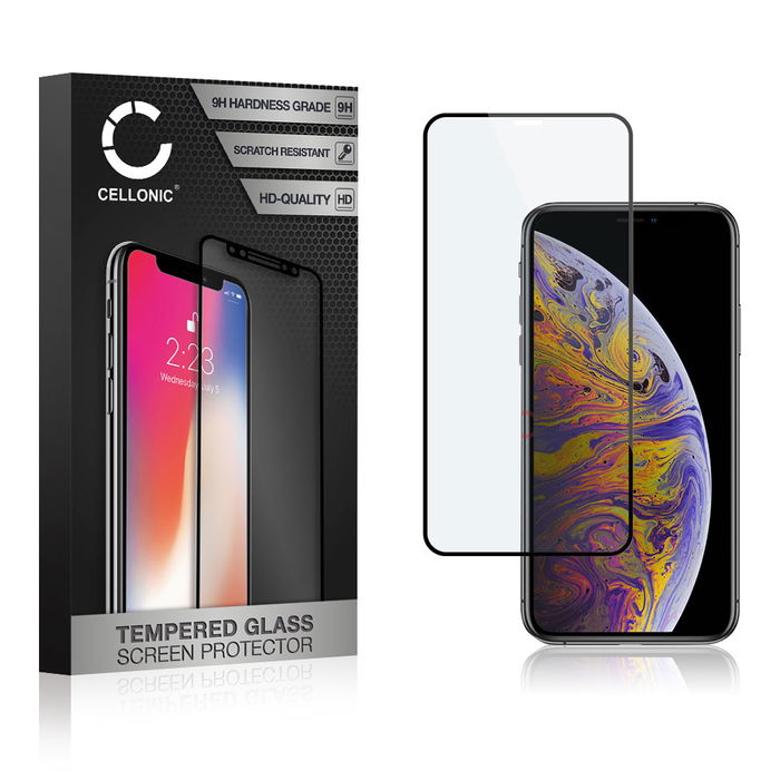 Apple iPhone 11 Pro Max näytönsuojalasi, karkaistu 9H lasikalvo 3D Case-friendly valmistajalta CELLONIC