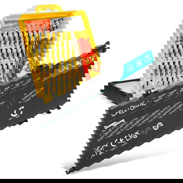 Battery for HP Omen 15-ax200, ax201, ax202, ax203, ax204, ax205, Pavilion 15-bc200, TE04XL 15.4V 2800mAh + Tool-kit from CELLONIC