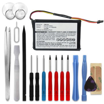  Akku TomTom XL LIVE IQ Routes™, 4ET03, XL Holiday, XL LIVE IQ Routes™ Europe navigaattoriin -  (1100mAh, 3.7V) + Työkalu tuotemerkiltä subtel