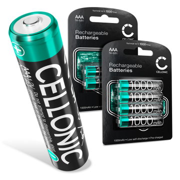 6x Akku tuotteeseen Reer 50070 - , 6x 1000mAh AAA, 1.2V vara-akku