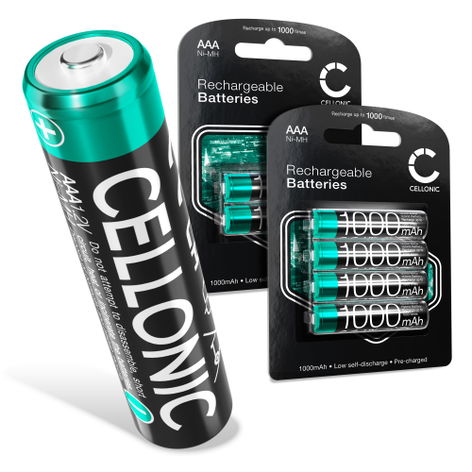 6x Battery for Reer 50070 NiMH 1.2V (1000mAh, 1.2V) from CELLONIC