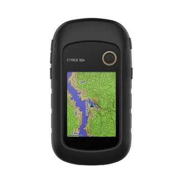 Silikonikotelo Garmin eTrex 10 eTrex 20 eTrex 20x eTrex 22x eTrex 30 eTrex 30x eTrex 32x pyörätietokoneelle/navigaattorille - Musta suojus, subtel