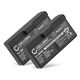 2x Akku BA90, BA 90, E 180 (60 mAh, 2,4 V)