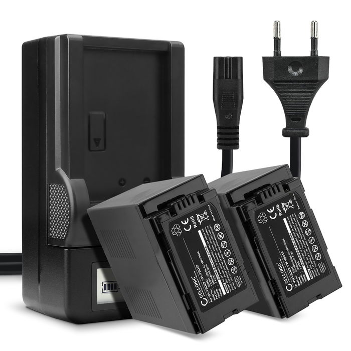 2x Panasonic AG-HPX250 akku + Laturi tuotemerkiltä CELLONIC