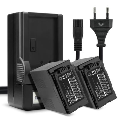 2x Akku + Laturi kameraan Panasonic HC-X1000 HC-X1 HC-MDH3 AG-AC8 - VW-VBD29 VW-VBD58 VW-VBD78 (7800mAh, 7.4V) tuotemerkiltä CELLONIC