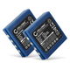 2x Akku BA222060,FUB 03A,KH68302500,253211 (700 mAh, 6 V)