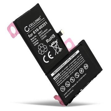 Akku puhelimeen Apple iPhone X, 616-00351 - (2700mAh, 3.82V) tuotemerkiltä CELLONIC