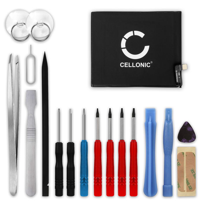 CELLONIC Phone Battery Replacement for Wiko U Pulse / U Pulse Lite / View Prime + 17-Tool Phone Repair Kit - 396272 2900mAh