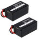2x Akku Lithium-Polymer 11.1V (1500 mAh, 11,1 V)