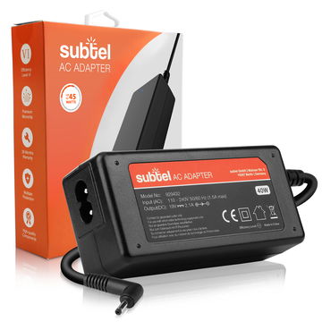 Laturi tietokoneeseen Acer Aspire Swift, Chromebook, Spin/ ASUSUX/ Medion Akoya - 40W, 19V, tarvikelaturi, 2.6m virtajohto, laturi